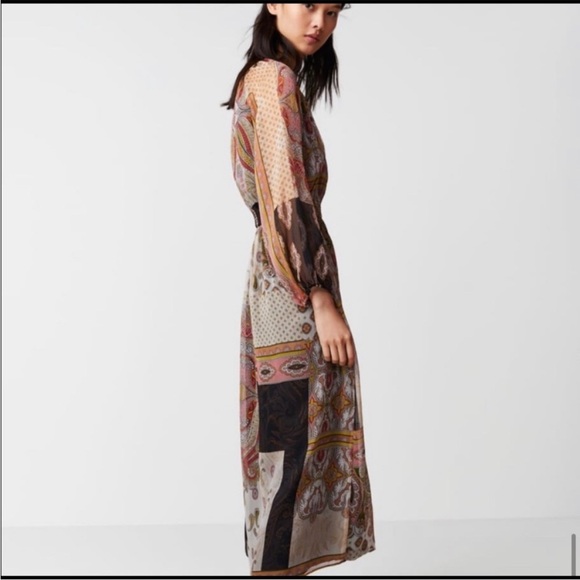 Zara paisley dress NWT - Picture 4 of 7